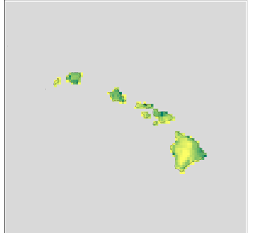 This figure shows the Hawaii 9-km modeling domain