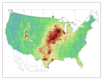Total calcium deposition 2000-2002