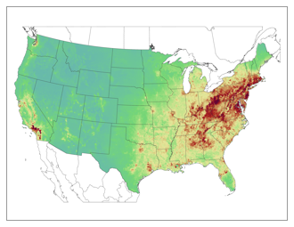 Dry deposition of oxidized nitrogen 2000-2002