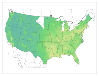 Total deposition of oxidized nitrogen 2021-2023