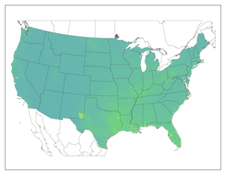 Total deposition of sulfur 2023-2025